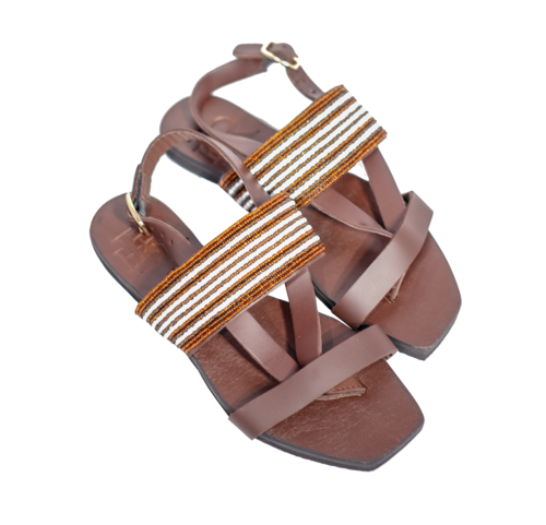 Sandały Giorgia Brown Black 3