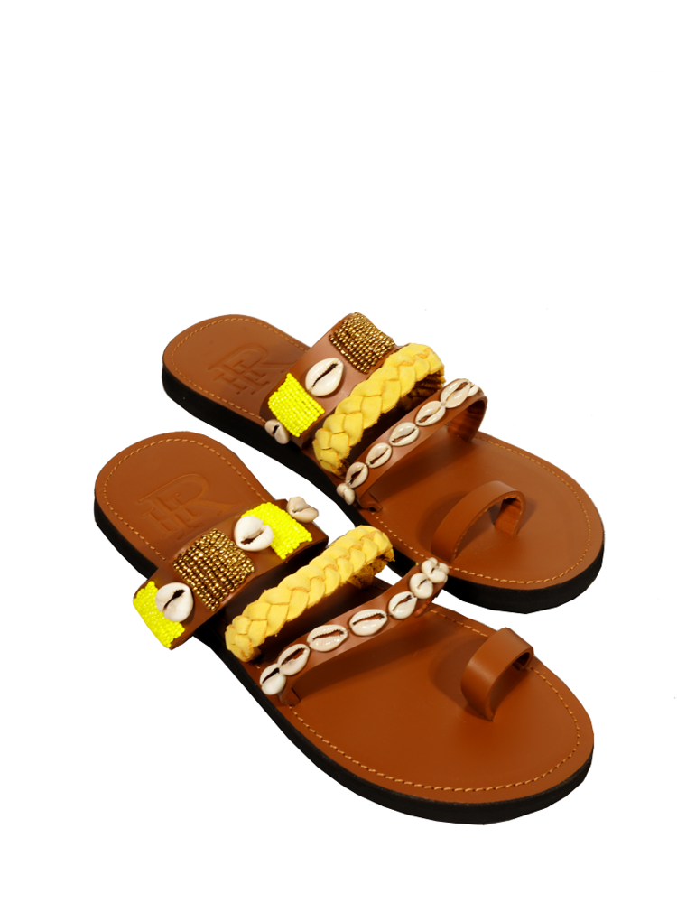 Klapki Ariel Yellow 1